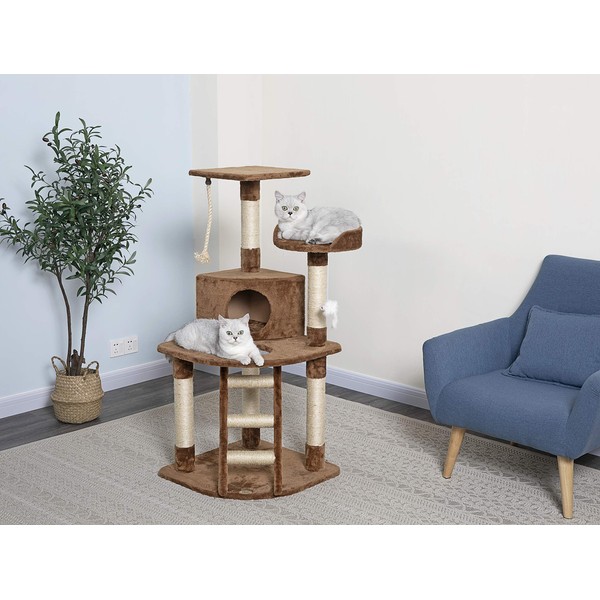 Go Pet Club Cat Tree,47.5-inch,Brown