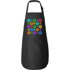 inktastic Happy Pi Day- Pi Symbol Pattern Adult Apron Black 450a3