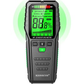 RDINSCOS Moisture Meter, Pinnless Wall Moisture Meter, MT28 Moisture Meter, Wall Masonry with LCD Display, Moisture Meter for Walls, Wood, Motorhomes