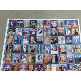 1993 Marilyn Monroe  Uncut Card Sheet Complete 100 Card Set Series 1