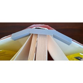 Original The BookWorm V2 (1 Count) - 3d Book Stabilizer, hardback, adjustable, lightstand