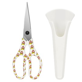 Belle Vous Robust Kitchen Scissors Set with Blade Cover - Sharp All-Purpose Scissors Made of Stainless Steel, Dishwasher Safe - Household Scissors for Meat, Chicken, Poultry, Fish, Vegetables, Herbs &