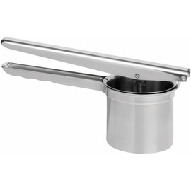 FACKELMANN 45453 Spätzlepresse, Kartoffelpresse aus Edelstahl, Eispresse inkl. 2 Einsätze (Farbe: Silber), Menge: 1 Stück