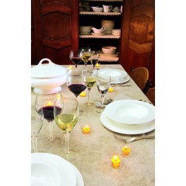 Luigi Bormioli Michelangelo Masterpiece 19.25 oz All Purpose Glasses - Sparkx Ultra-Clear Crystal Glass, Durable Titanium Reinforced Stems - Laser-Cut Rims - Dishwasher Safe (Set of 4)