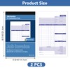 2 Pack Job Invoice Forms, Work Order Forms,5-9/16''x 8-7/16