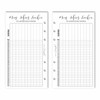 SinnWunder® Habit Tracker Weekly Task Lists Fits 6 Ring Size