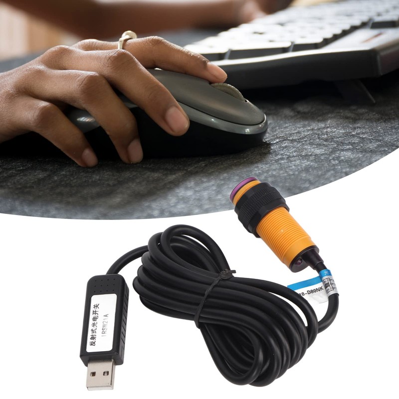 Elprico Infrared Light Barrier, Obstacle Avoidance Sensor Module, USB Photoelectric