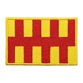 Northumberland County Flag Logo Iron On Sew On Embroidered Patch Badge Applique for Clothes Shirts Jeans etc