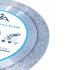 Benchmark Abrasives 4.5 Inch Continuous Rim Turbo Diamond Blade for Angle Grinder with Steel Core for Cutting Brick Ceramic Tile Granite Marble - 4.5” Circular Saw Concrete Masonry Brick - (5 Pack)