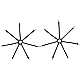 DDV Replace Black 0217 Spider Bungee Truck Snow Tire Chains Adjuster Tensioner, Set of 2, Universal Fitment for Passenger Cars and Light Trucks