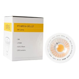 SPW Pro-Trade MR16 LED 3W 250 Lumens 2700K 38 Degree PT-MR16-3FL-27 30,000 Hours 10-18V Low Voltage 12v Landscape Lighting Bulb Dimmable Lamp Multicolor