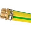 Brass Garden Hose Repair Mender Kit with Stainless Clamp (3/4")