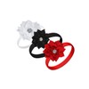 Diademas para bebé niña (LK8) (rojo + negro + blanco)