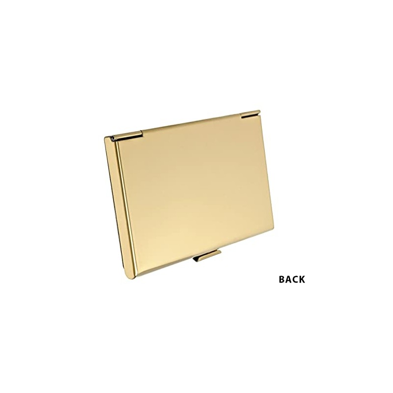Metal Business Card Holder Laser Engraved with Realtor Logo (Gold)