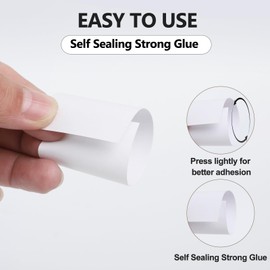 Germiwipe 2,500pcs Napkin Band,Paper Napkin Ring Self Adhesive,Silverware Wraps Bands,Table Setting Wedding Event Party Supply, White