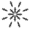 LABLT 100 pcs Car 8mm Dia Hole Plastic Rivets Fastener