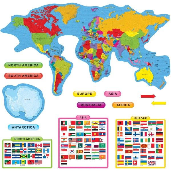 Continents & Countries Bulletin Board Set