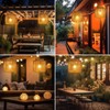 Solar Pendant Light Outdoor Hanging Lantern Solar Outdoor Chandelier with