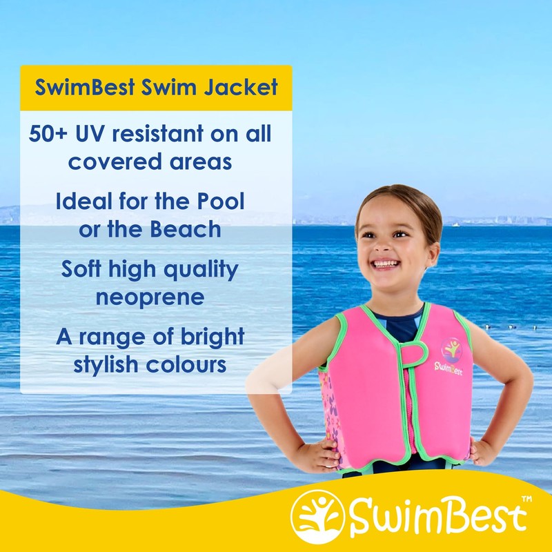 SwimBest Swim Vest - Swim Jacket/Buoyancy Aid with Safety Strap