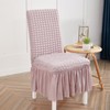 Fhberni Elastic Dining Chair Covers 6 Pack - Stretch Washable