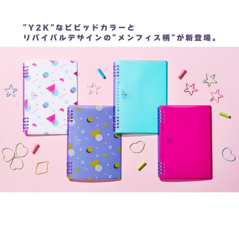 King Jim 9854TTENE-002 Ring Notebook, Tefline, Neo, A5, Green