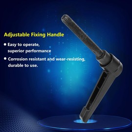 SEAFRONT M6 Stainless Steel Clamping Lever, 4 Pieces, 16/20/25/32/40/50/60/70 mm, Machine Handles, Adjustable Mounting Handle, M6 Male Thread (M6 x 40 mm)