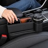 Car Seat Gap Organizer with Cup Holder – PU Leather