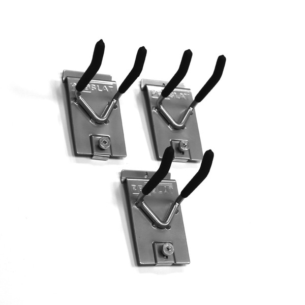 Proslat 13011 Double 4-Inch Locking Hooks Designed for Proslat PVC Slatwall, 3-Pack
