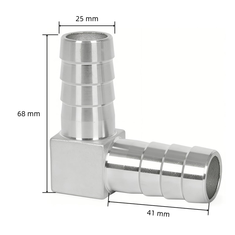 Lophtnix 304 Stainless Steel 1" x 1" Barbed Hose Barb