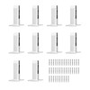 VEVOR Glass Clamp, 10 PCS Square Glass Railing Bracket for