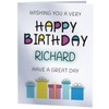 Happy Birthday Richard - Birthday Card For Richard