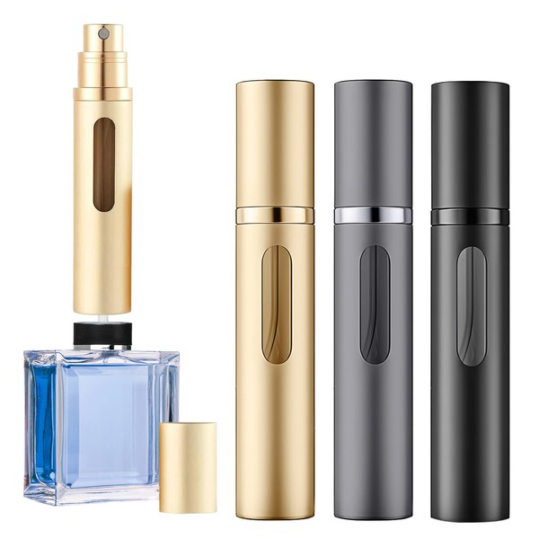SixTmoon Perfume Atomizer Bottle, Portable Mini Refillable Empty Perfume Spray
