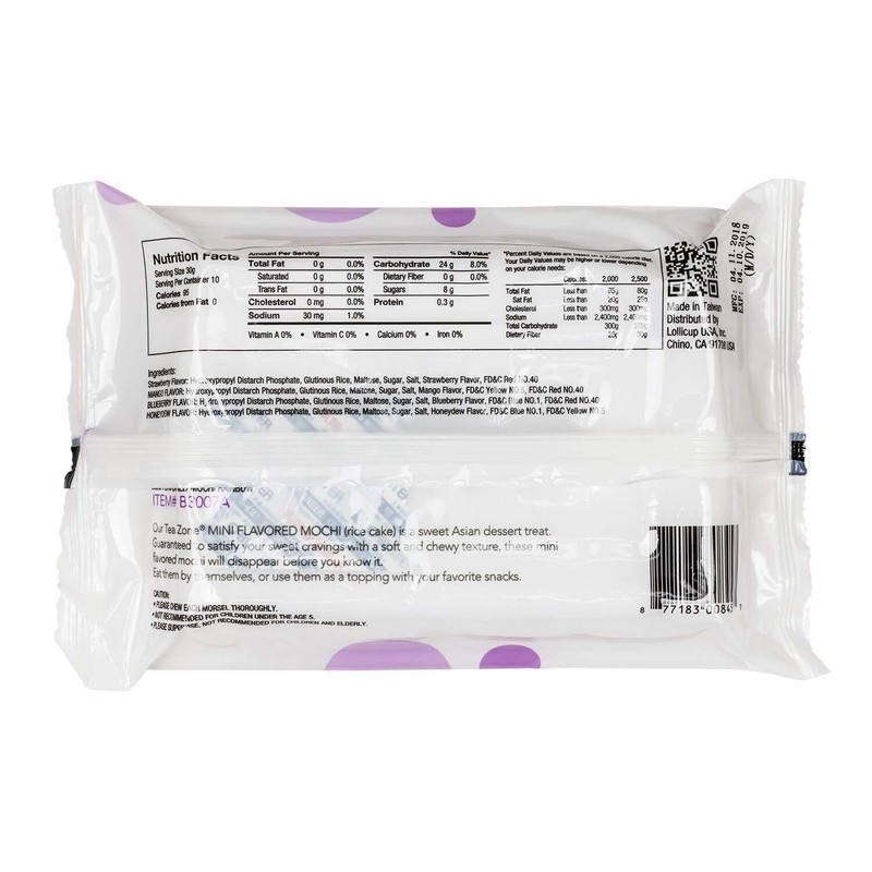 Tea Zone 2 Packs Tea Zone Mini Flavored Mochi Rice