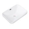 KARAMAG Bathroom Vessel Sink 20.6'' x 14.7'' Semi Recessed Bathroom