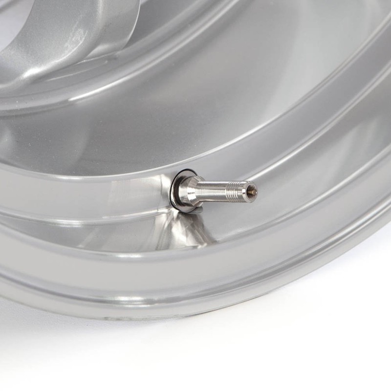 Circuit Performance Chrome Bolt-in Flush Mount Valve Stems (Set of