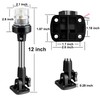 TUNORD Boat Anchor Light 3-NM LED Fold Down Boat Stern