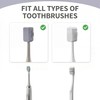Inxens Toothbrush Covers, 1.65 Inch Travel Toothbrush Head Protector Caps,