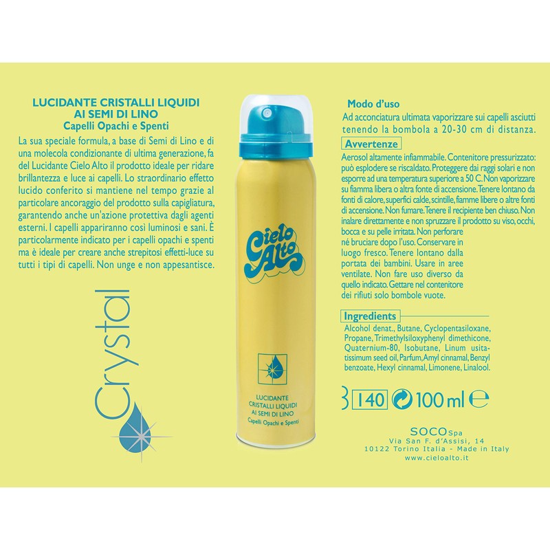 Cielo Alto Flüssigkristall-Politur Leinsamen, 100 ml