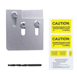 Antrader Generator Interlock Kit for Square D QO or Homeline 150 or 200 Amp Main Breaker Panels, 1-3/8 Inches Spacing between Main and Generator Breaker, Brushed Nickel(SD200A)