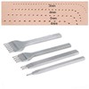 Leather Hand Tool 4 Pieces 1/2/4/6 Prong Leather Hole Punch