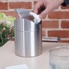 Waste Paper Bin, Desktop Mini Rubbish Bin, Stainless Steel Table