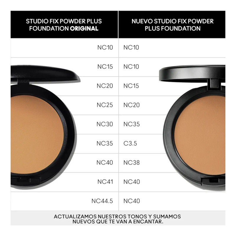 Base en Polvo MAC Studio Fix Powder Plus NC40 Mate