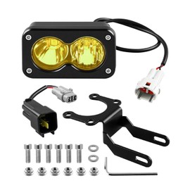 HKJWUN Baja Light Kit Compatible with Talaria Sting R MX4 Surron Segway X260, Yellow LED Motocross Headlamp Kit with Adapter Harness