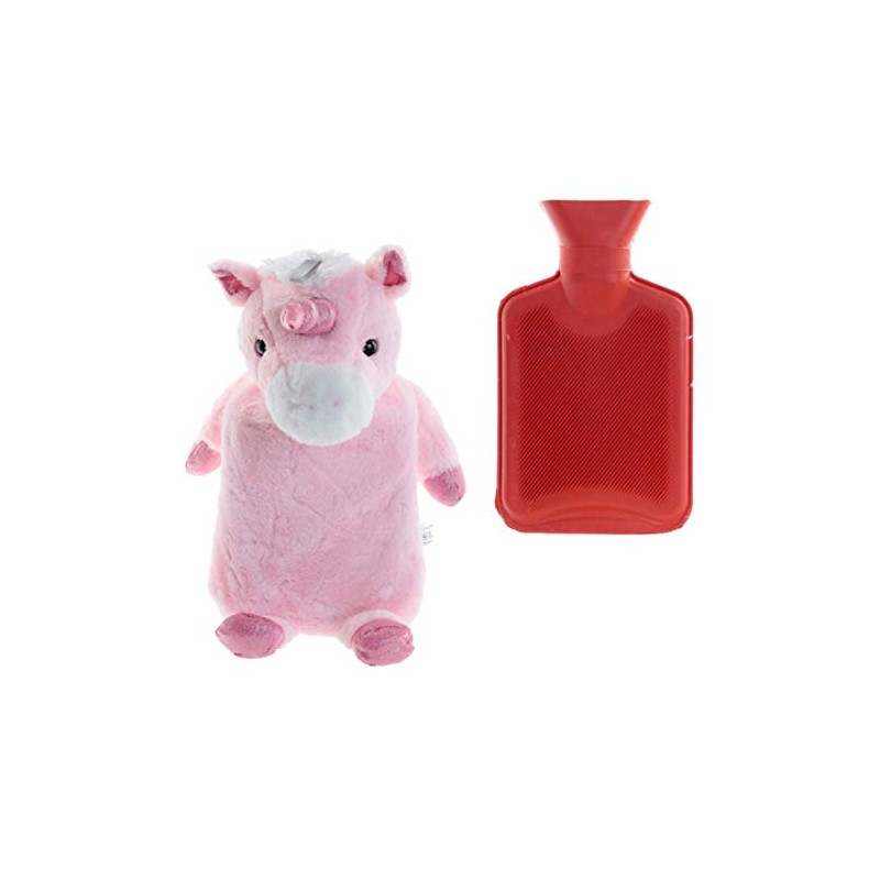 Plush Hot Water Bottle, Unicorn Design
