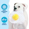 BARK Puppy Side Up Egg Dog Toy With Squeaker For