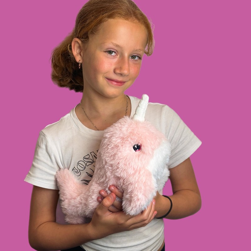Deluxe Paws 100% Recycled Plush Eco Sealife Toys (25cm Narwhal)