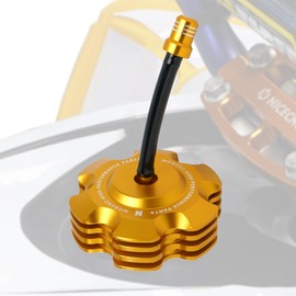 NICECNC NICECNC Gas Cover Tank Cap with Hose Compatible with Yamaha Raptor 700 YFM700RSE Special Edition 2007 2009 2010 2011 2012, Raptor 700R YFM700R SE 2017 2018 2019 2020-2024, See Fitments