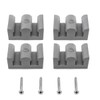 xhziy 4 Pcs Sliding Shower Door Stopper 2 Inch Gray