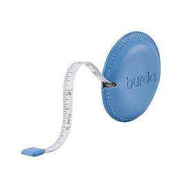 Burda Style Tape Measure | Tailor Tape Measure | Tape Measure - 1.5m (150cm) - with Auto Stop & Reel Mechanism (Sky)