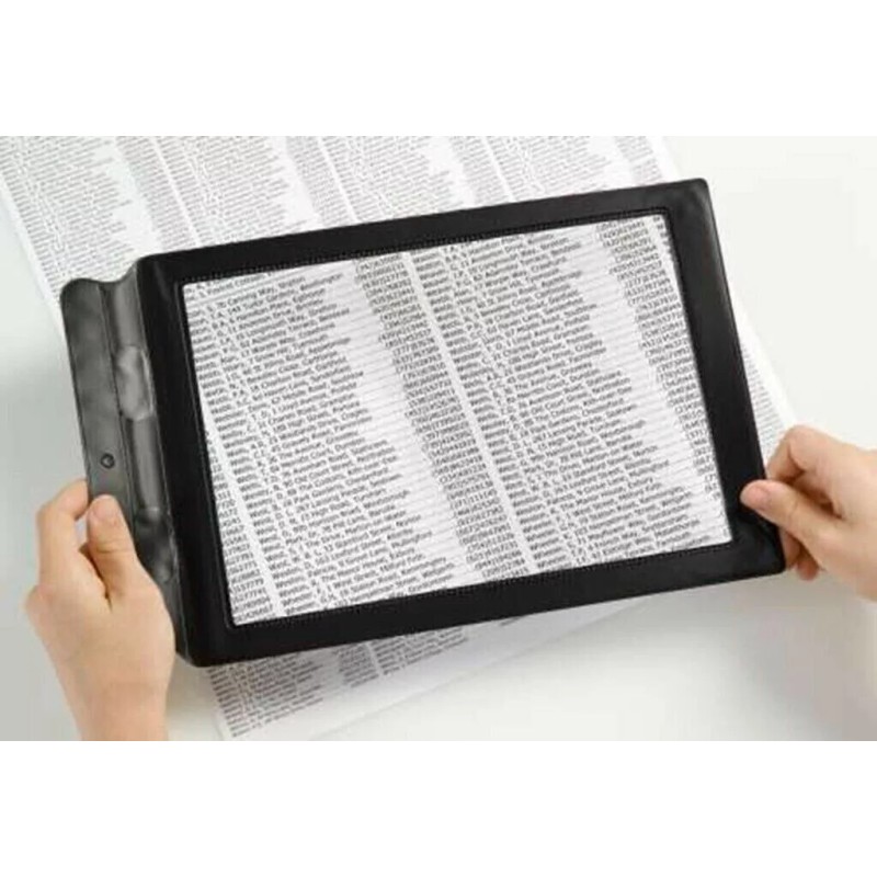 Miniduino Full Page Magnifier Sheet 4x Big Large Magnifying Glass